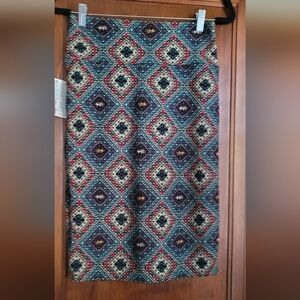 Elegant Multicolor Patterned Cassie Pencil Skirt